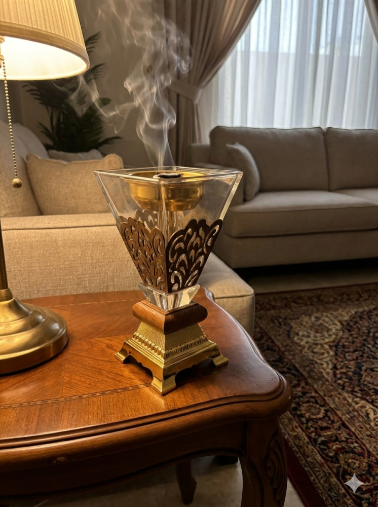 مبخرة قزاز بتكسية خشب