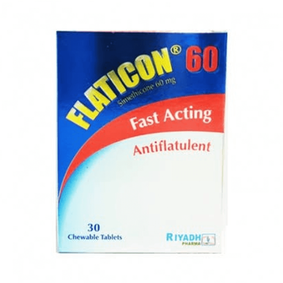 فلاتيكون 60 مجم 30 قرص قابل للمضغ|FLATICON 60MG 30CHEWEBLE TAB