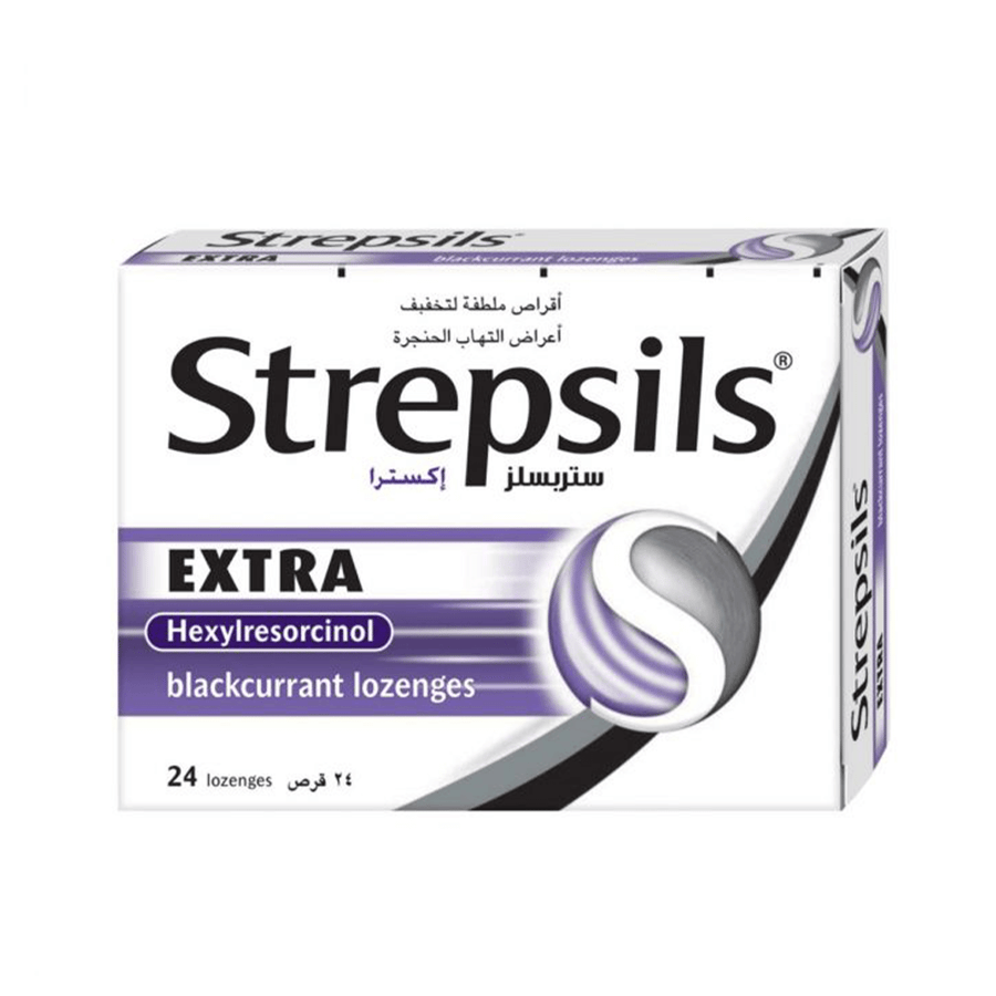 ستريبسيلز إكسترا 24 قرص|STREPSILS EXTRA 24LOZENGES