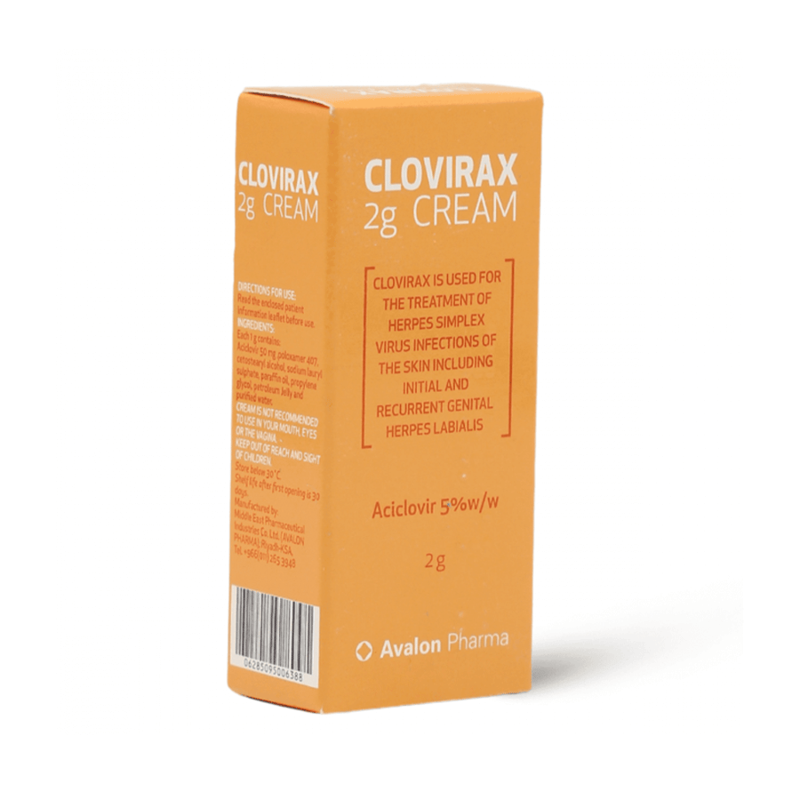 أفالون كلوفيراكس ٢ جم ٥ ٪ كريم |AV CLOVIRAX 2G CREAM