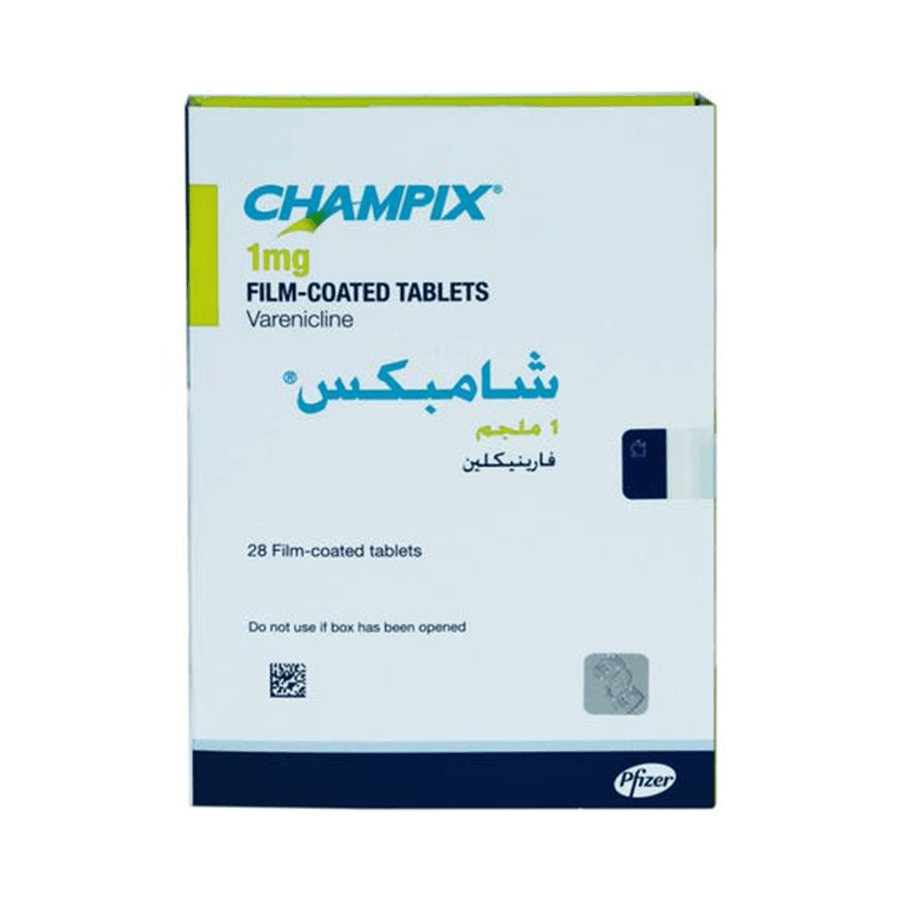 شامبيكس ١ مجم أقراص ٢٨ قرص |CHAMPIX 1MG 28 TAB
