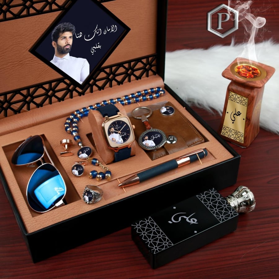 طقم ساعه رجالي