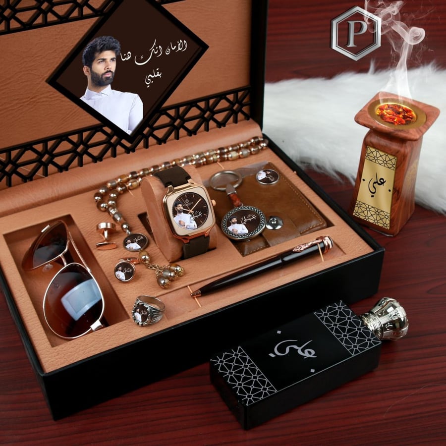 طقم ساعه رجالي