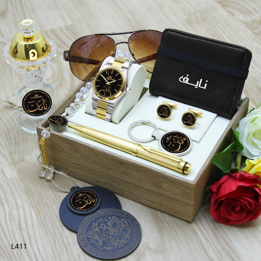 طقم ساعه رجالي