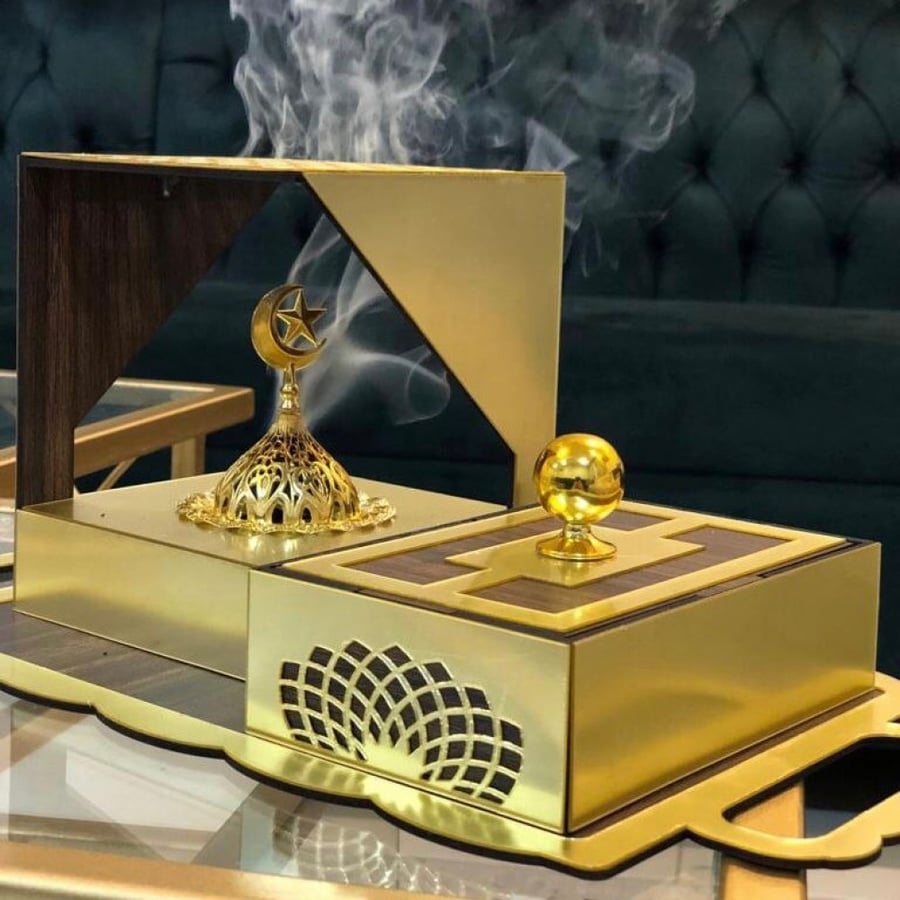 طقم مباخر اكريلك ملكيه.