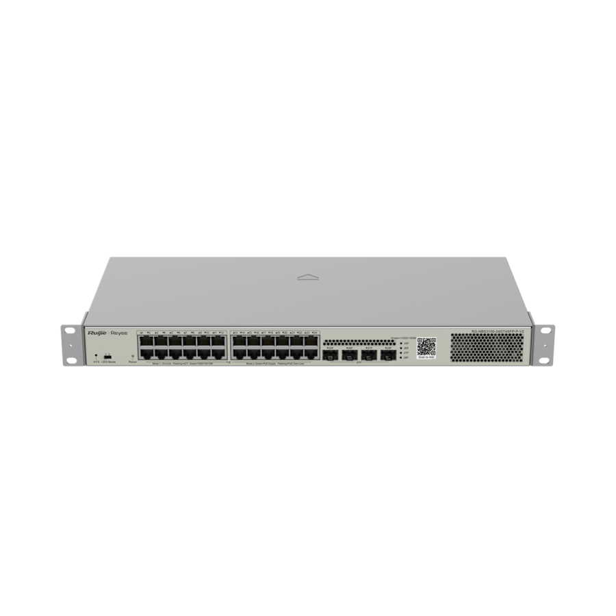 سويتش رويجي 24 منفذ جيجابت مُدار L2 غير PoE موديل RG-NBS3100-24GT4SFP-V2