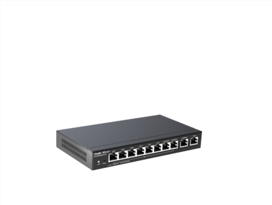 Ruijie Reyee RG-EG310GH-P-E – راوتر مكتبي 10 منافذ Full Gigabit مع PoE