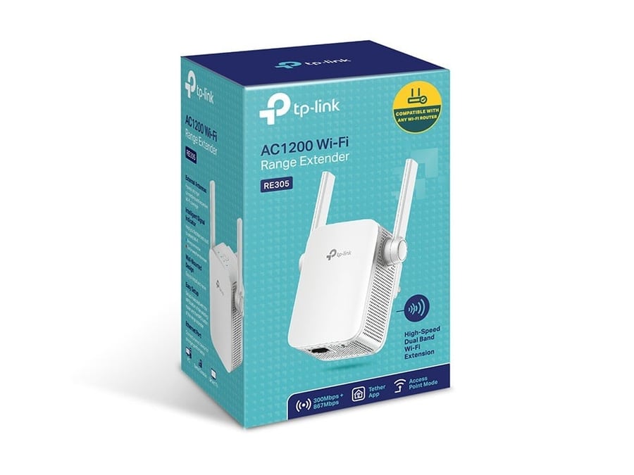 تي بي لينك - موسع نطاق واي فاي مزدوج النطاق - RE305 AC1200 | RE305