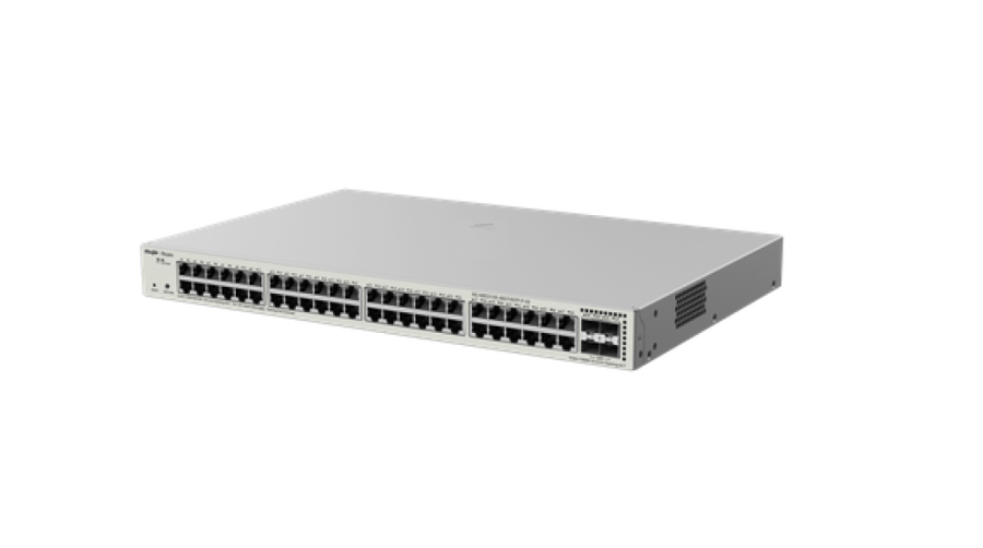 سويتش رويجي 48 منفذ جيجابت مُدار L2 إصدار V2 بتقنية PoE+ موديل RG-NBS3100-48GT4SFP-P-V2