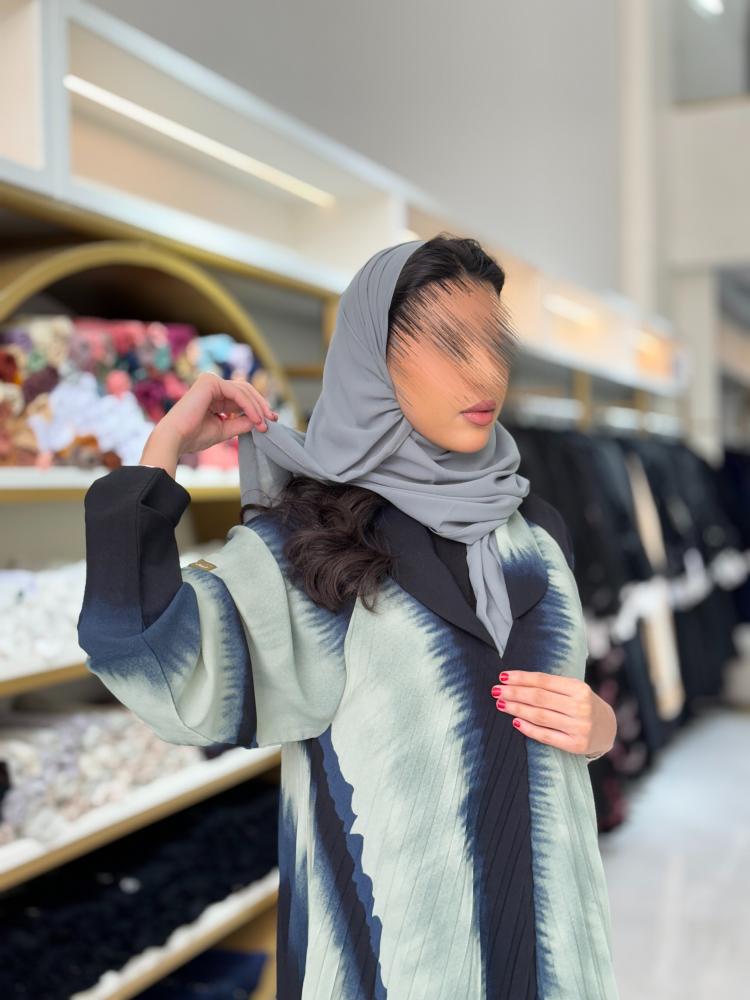 عباية ريهان بقماش كريب امريكي  تيفاني