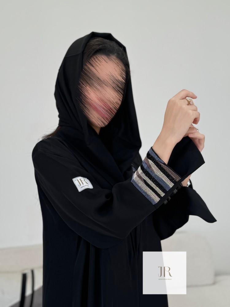 عباية ولايف l بقماش كريب الابداع - اسود