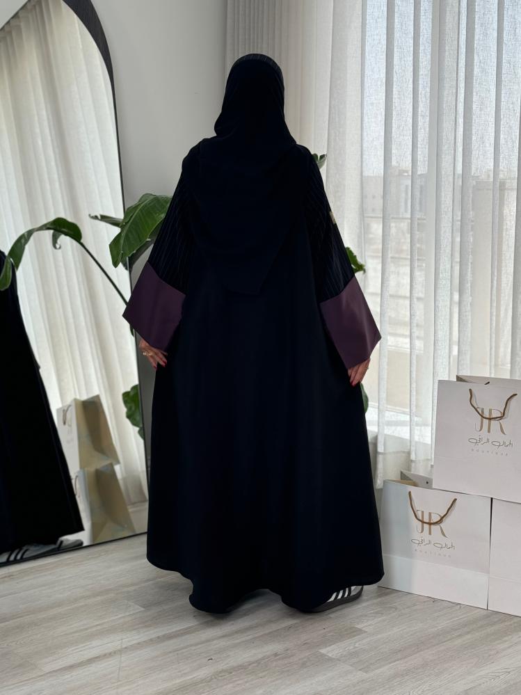 عباية جيان | اسود تدخيلات مقلم وموف