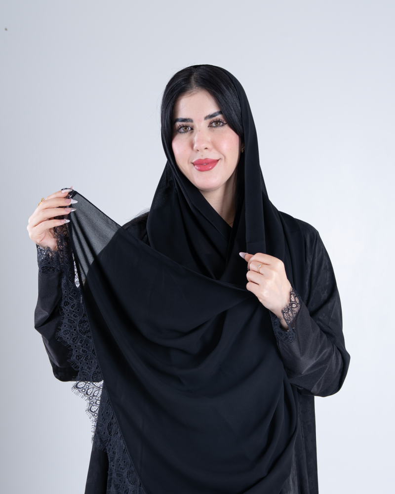 عباية غدق بقماش حرير جورجينا 1