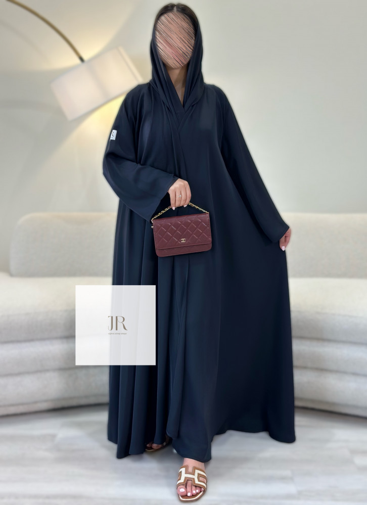 عباية بلاك بيري دبل كلوش - كحلي