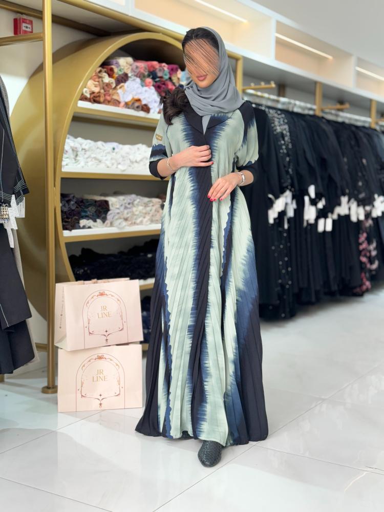 عباية ريهان بقماش كريب امريكي  تيفاني