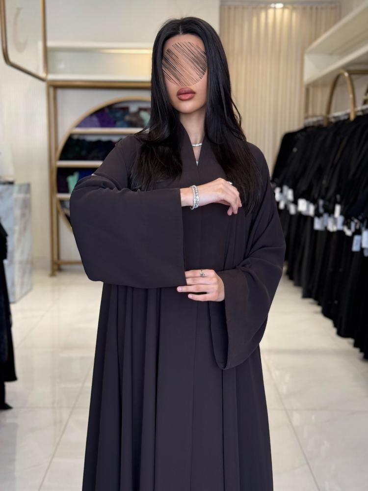 عباية سكون بقماش كريب الابداع  موف