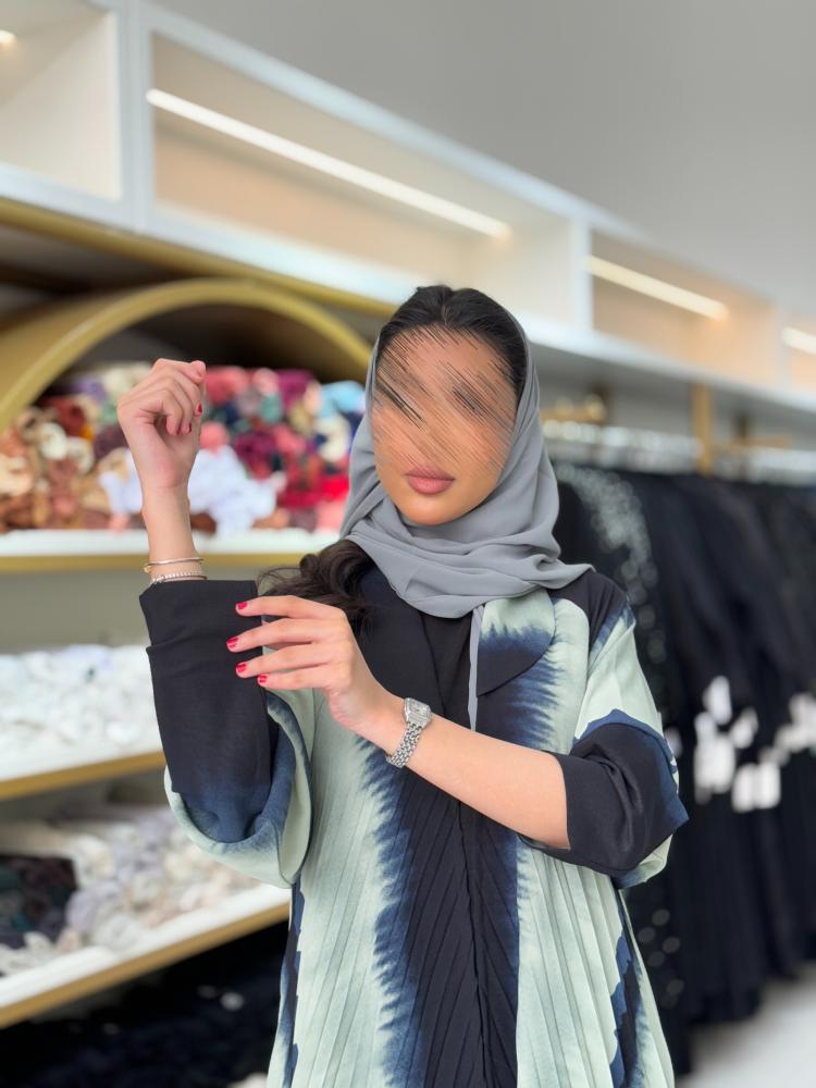 عباية ريهان بقماش كريب امريكي  تيفاني