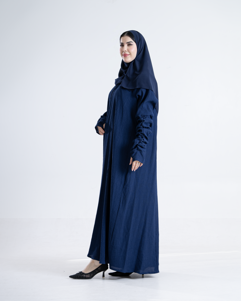 عباية طرفه بقماش شاكرا زم بالكم مع فتحه اصبع كحلي