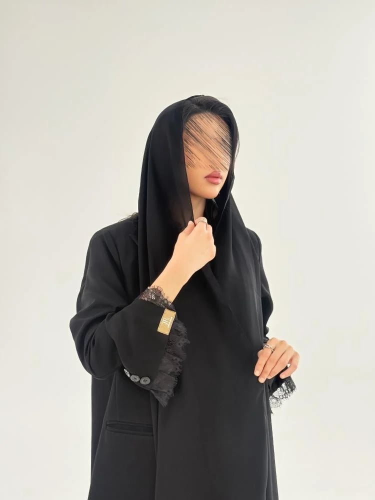 بليزر | عباية جيهان بدانتل اسود