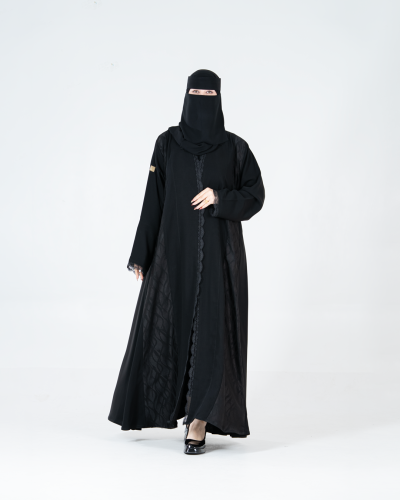 عباية جيدا بقماش كريب رموش