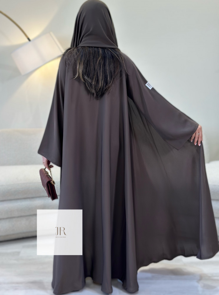 عباية بلاك بيري دبل كلوش - بني فاتح