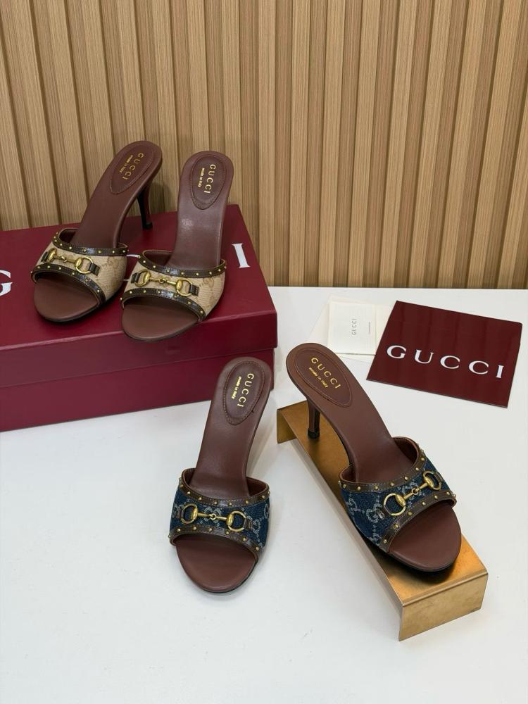 حذاء قوتشي كعب طول ٨سم - Gucci heels