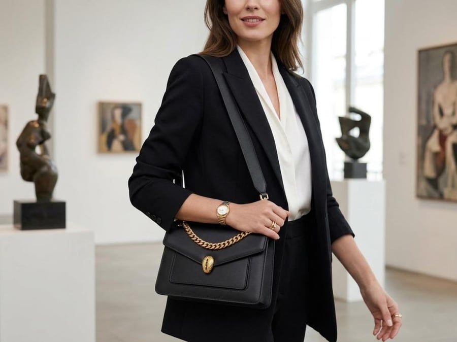 Bvlgari Serpenti Shoulder Bag – حقيبة بلغاري سوداء