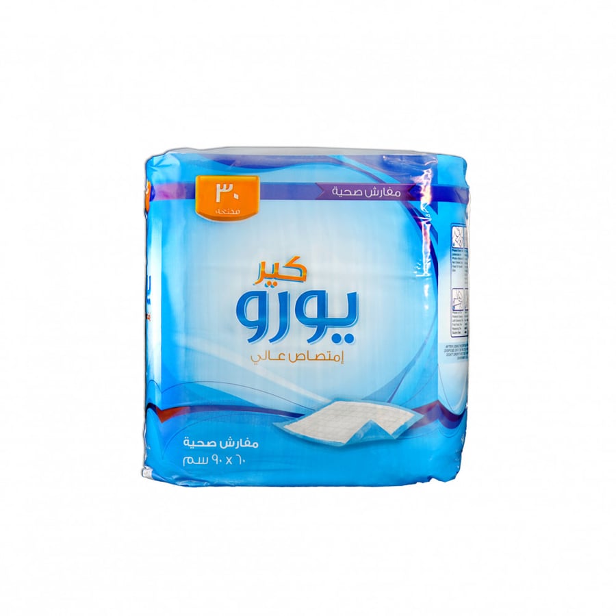 يورو كير “مفارش صحية ” , 30 قطعة