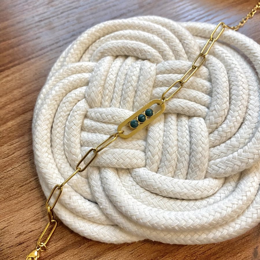 Green love bracelet