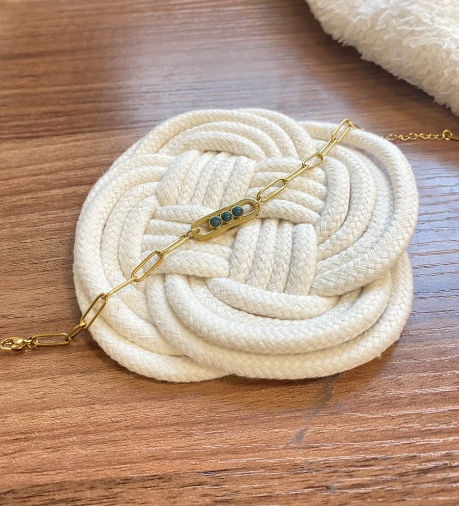 Green love bracelet