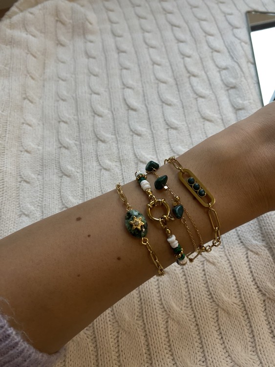 Green love bracelet