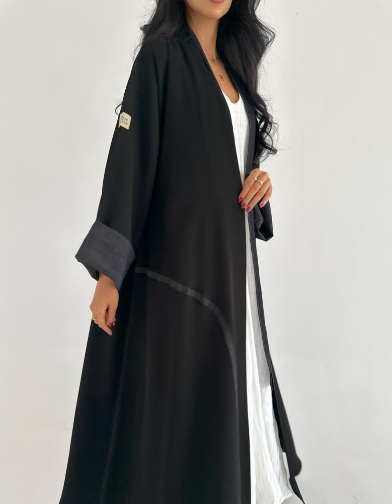كريب سيراميك مع لنن رمادي كلوش
