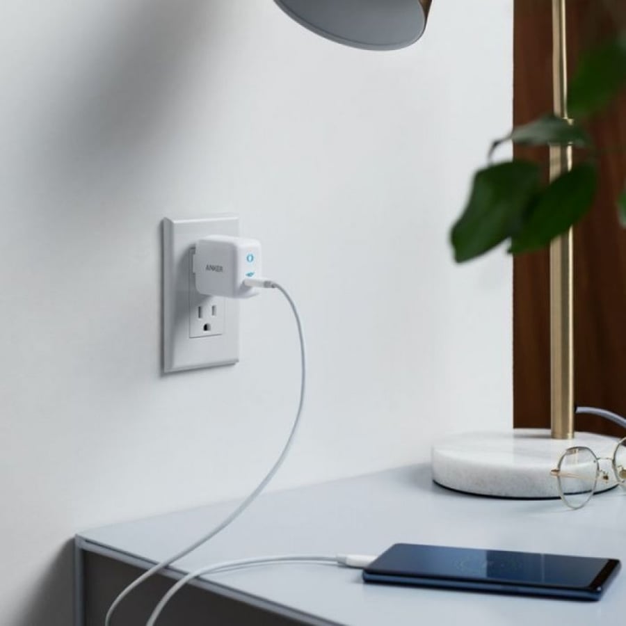-- فيش انكر باوربورت الاصدار الثالث ميني بمنفذ USB-C بقوة 30 واط IQ3.0 شاحن سريع مدمج - اسود