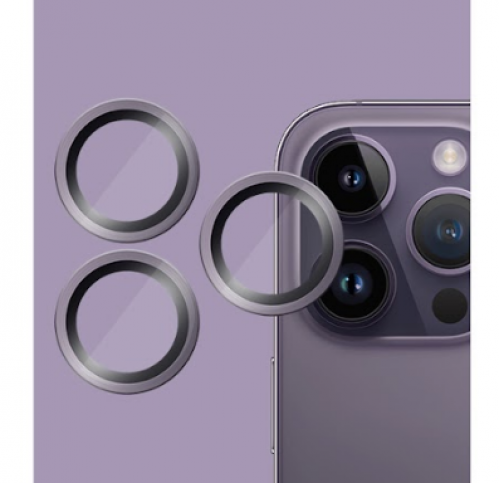 - حماية عدسة ايفون 14 برو / 14  برو ماكس  - بنفسجي