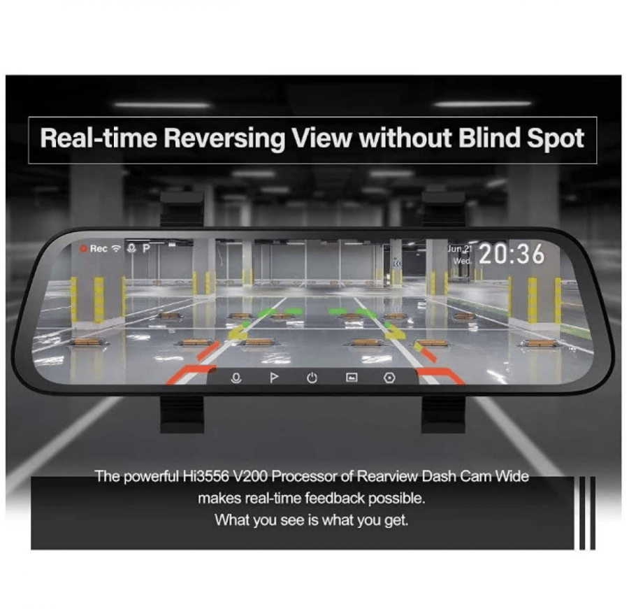 Car camera dash cam front and rear 70mai for night vision