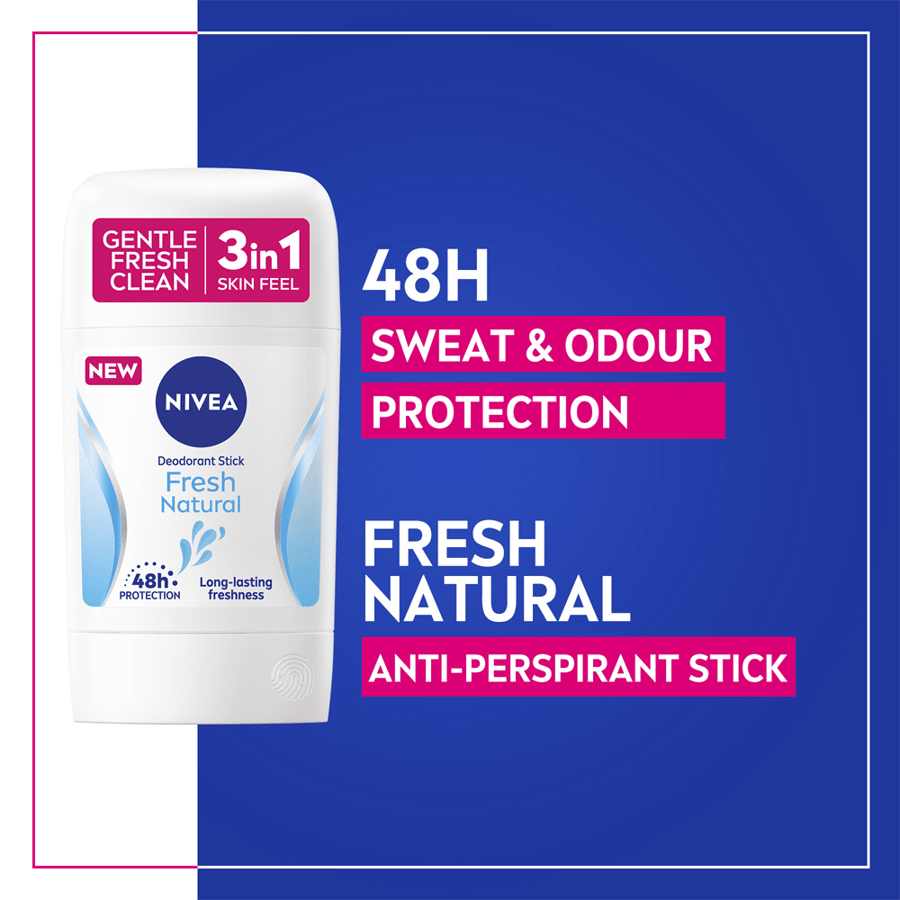 Nivea Natural Fresh Stick Deodorant - 50ml