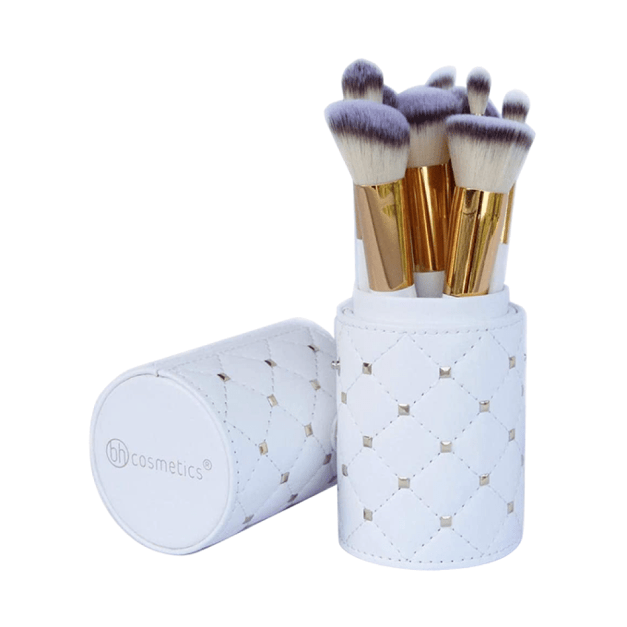 Makeup brush set from BH - 12 brushes - white