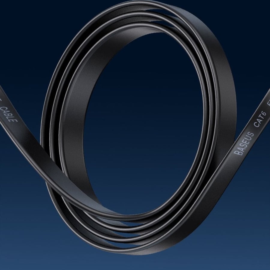 كابل إيثرنت basuse Cat 6 نايلون Cat6 جيجابت عالي السرعة يصل إلى 1000 ميجابت في الثانية