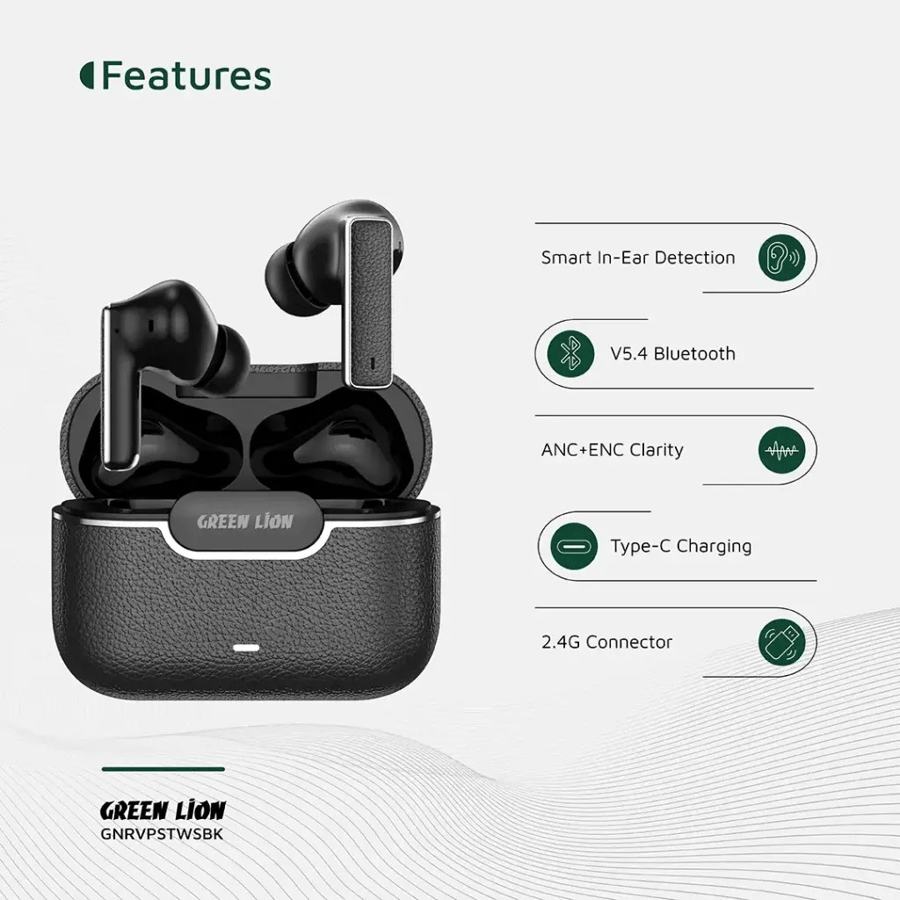 سماعات أذن Green Lion River Plus اللاسلكية الحقيقية