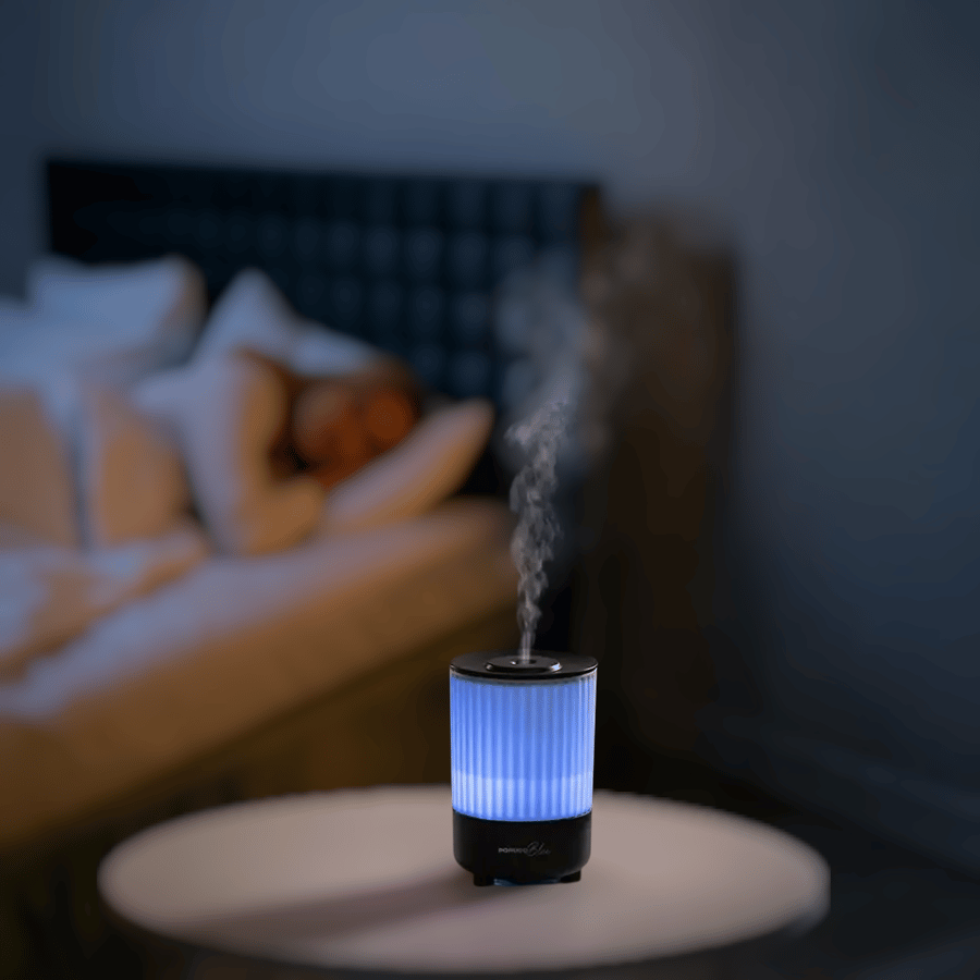مبخرة Porodo Blue Noa Aroma مع أضواء ملونة - أسود
