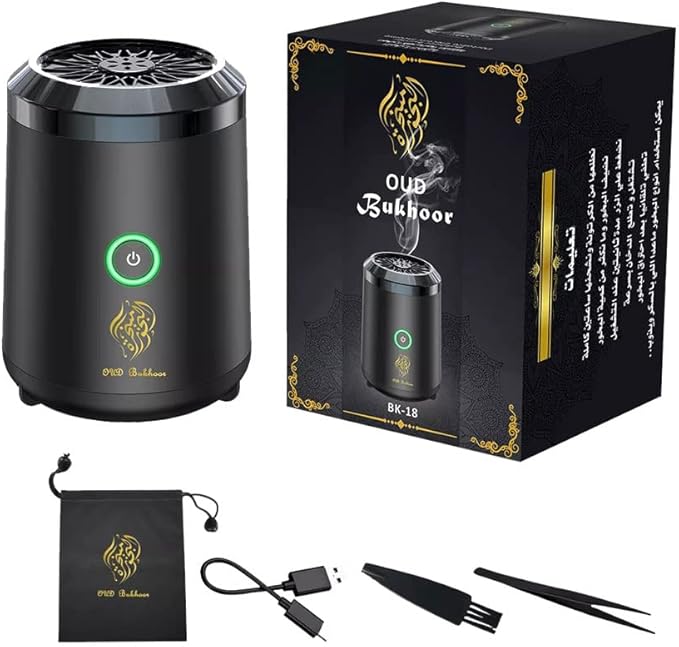 مبخرة عود الكترونية BK-18   لمسة فاخرة لجو  معطر في كل مكان
