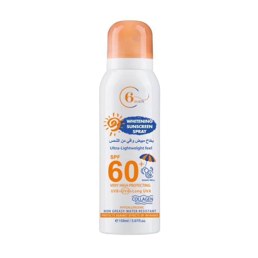 بخاخ مبيض واقي شمس بعامل SPF60 من 6بيوتي