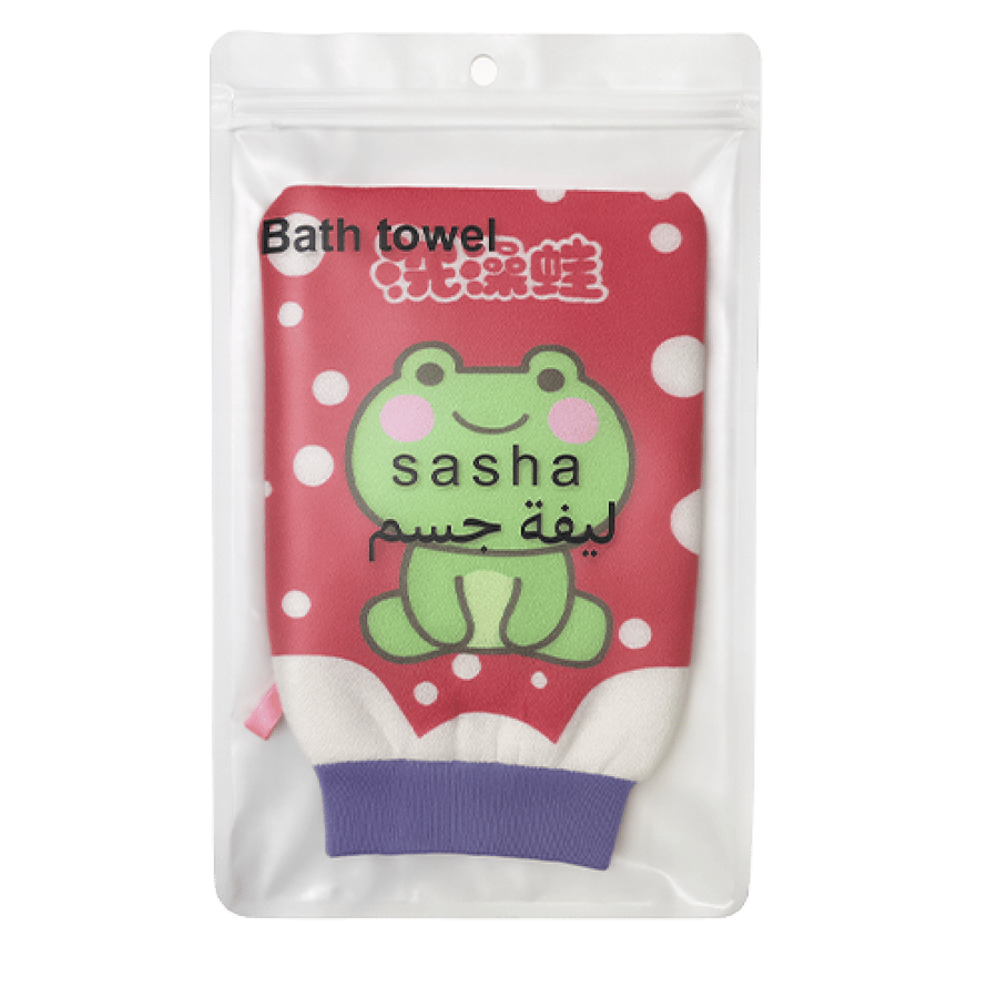 Body sponge glove multiple layers from Sasha – deep cleaning and skin revitalization