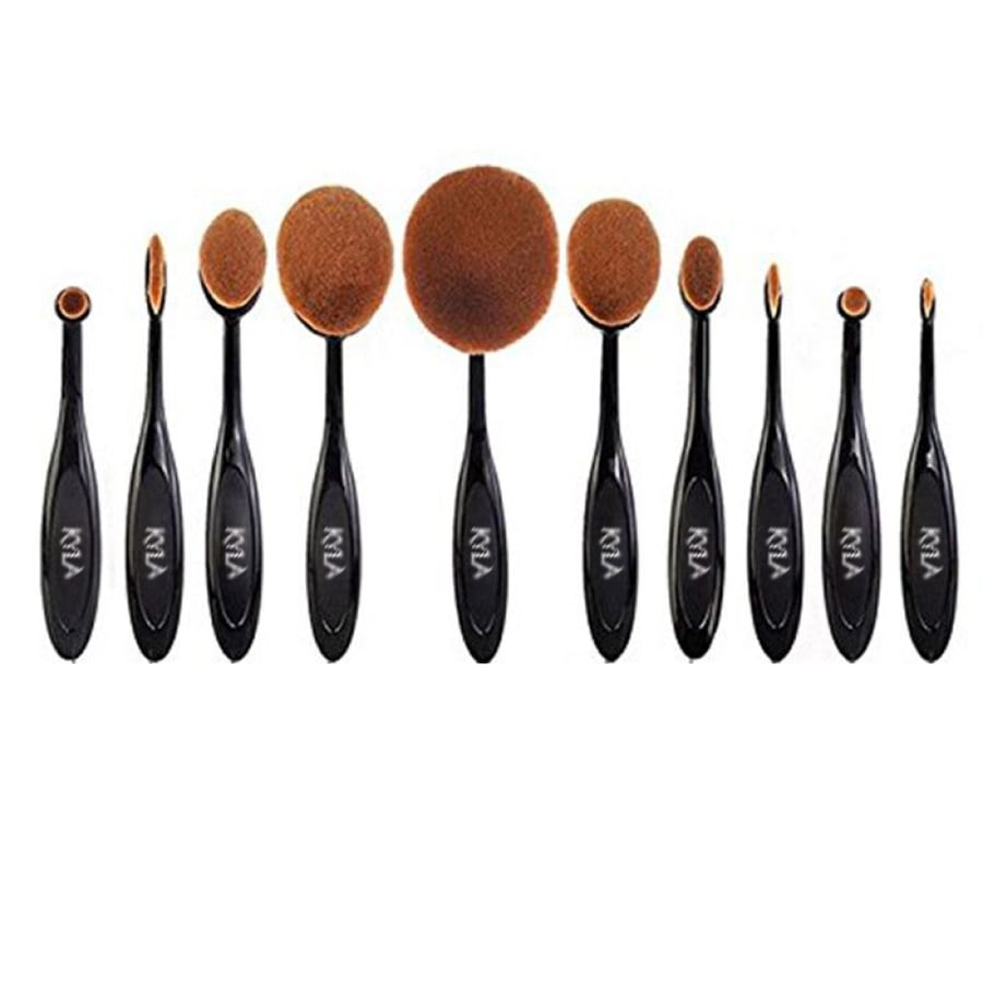 Foundation brush set for professionals, 10 pieces, from Kayla
