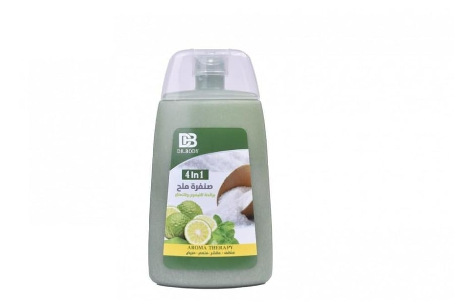 Lemon and mint salt scrub from - Dr. Badi 200 grams