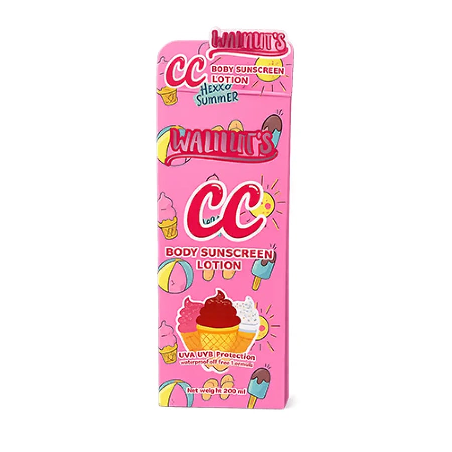 Body sunscreen lotion CC Rose Summer from Walnuts – high protection with a lightweight formula