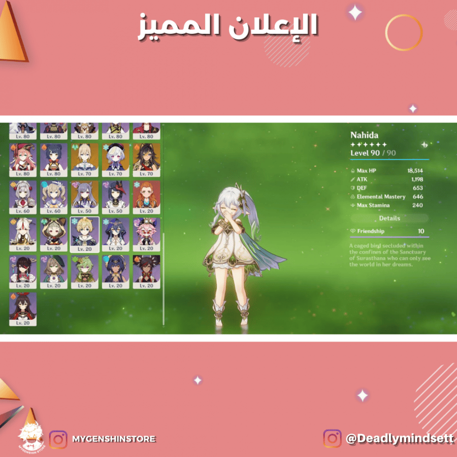 (Deadlymindsett) حساب سيرفر اوروبا لفل 60 يحتوي(23 شخصيه)