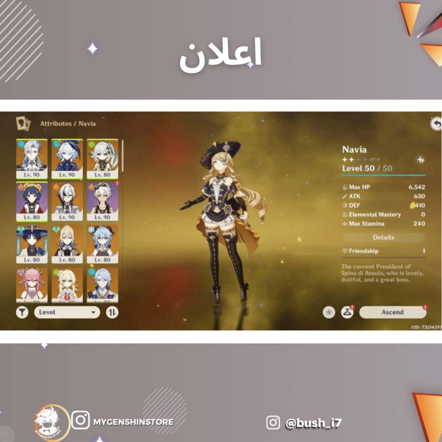 (bush_i7) حساب سيرفر اسيا لفل 60يحتوي(25 شخصية)