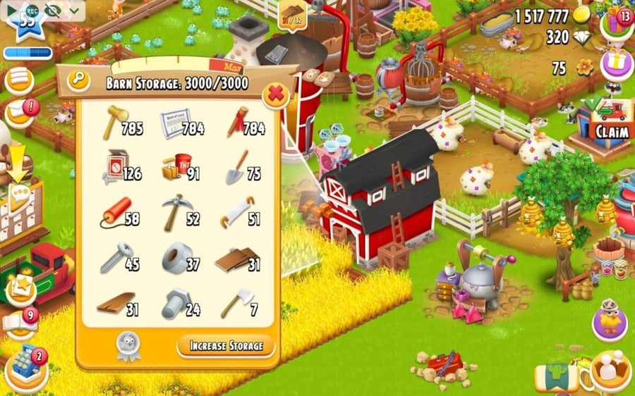 Farm tools land level 50 its pen (3000) Hi Day