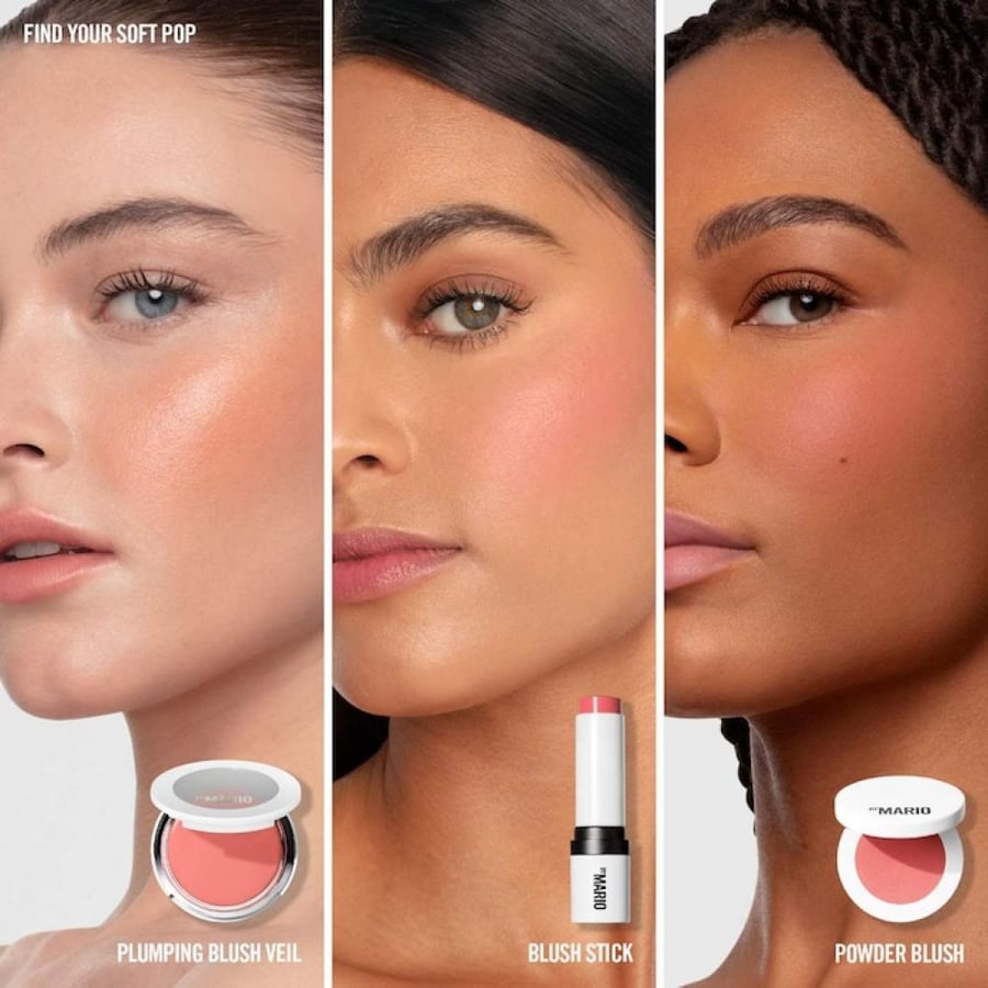 MAKEUP BY MARIO Soft Pop Plumping Cream Blush Veil - Pink Peony